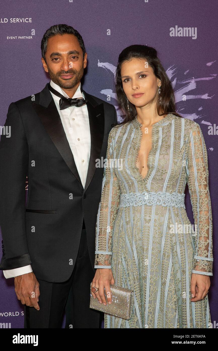 Chamath Palihapitiya et Nathalie Dompe sont vus aux arrivées du Gala du prix Berggruen 2018 au bâtiment Stephen A. Schwarzman de la bibliothèque publique de New York à New York, NY, USA, le 10 décembre 2018. (Photo par Albin Lohr-Jones/Sipa USA) Banque D'Images