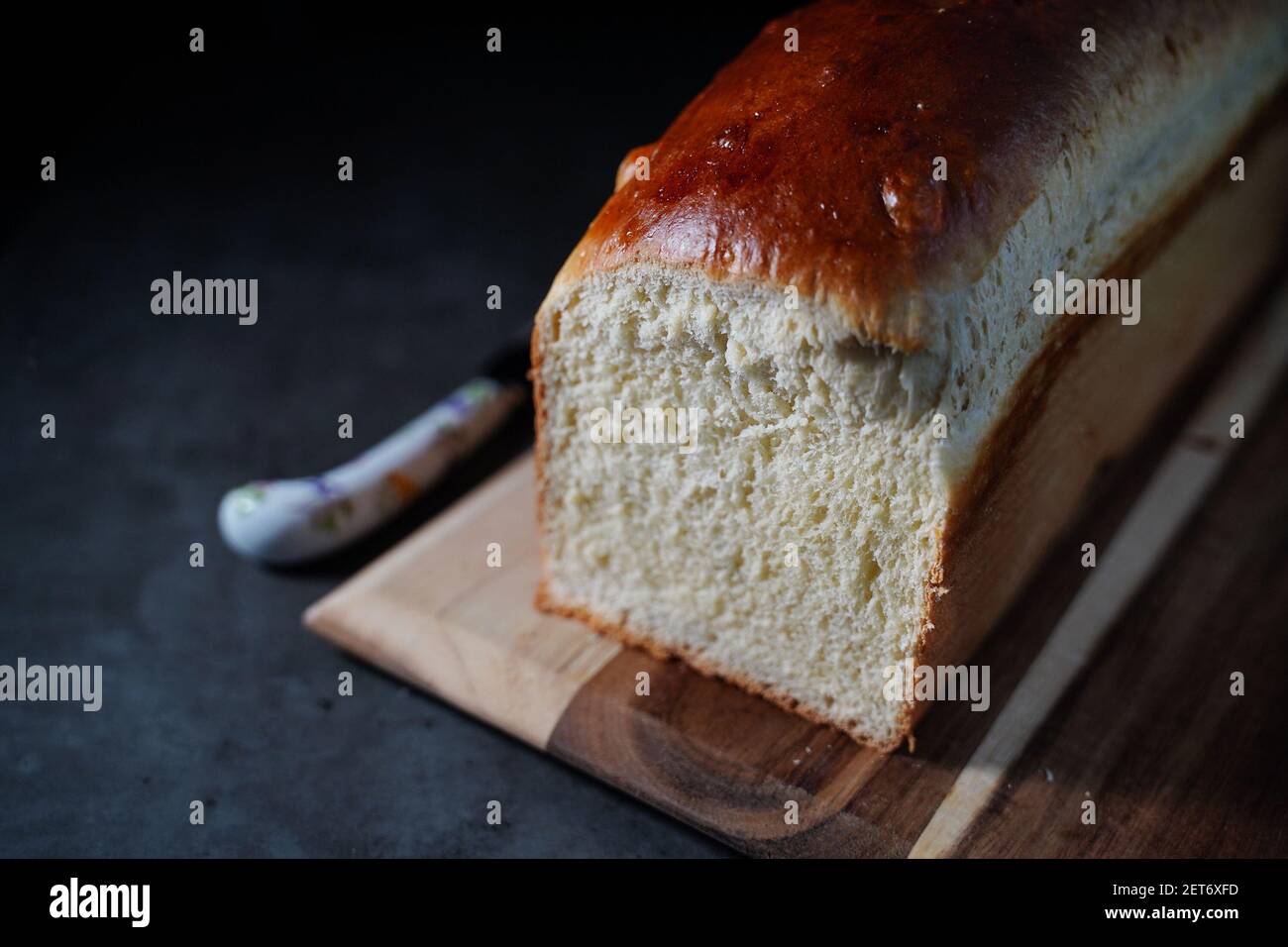 Pain Brioche maison - pain sandwich Pullman, sélection Banque D'Images