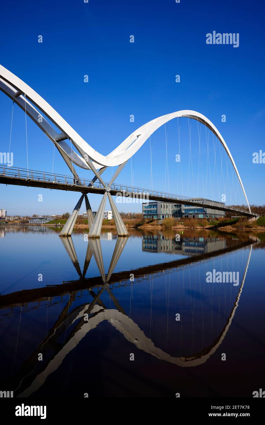 Pont de l'infini, Stockton on Tees Banque D'Images