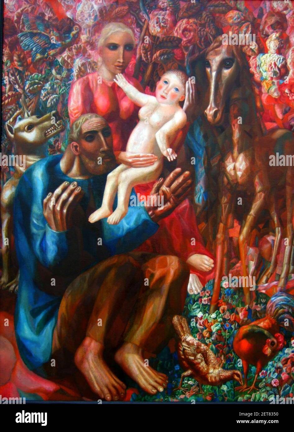 Pavel Filonov famille holyFamily. Banque D'Images