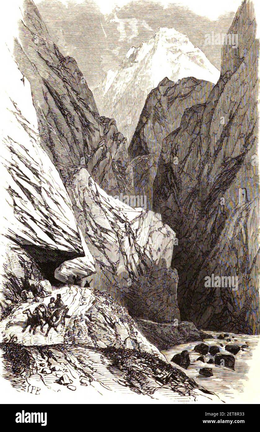 PO. Le Darial (type J. Claye). Floriant Gille. Lettres sur le Caucase et la Crimée. 1859. Banque D'Images