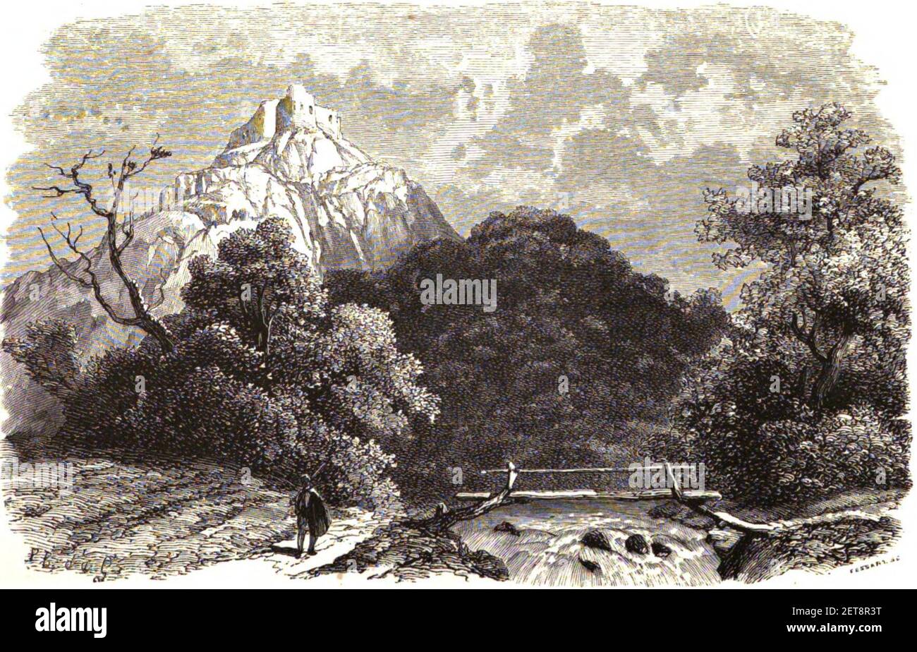 dag. PB Vallée du Tcherkmel. (Type J. Claye). (Fussart). Floriant Gille. Lettres sur le Caucase et la Crimée. 1859. Banque D'Images