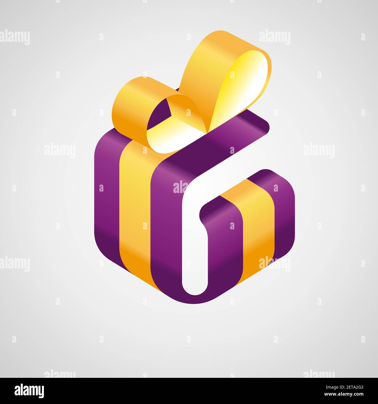 Modèle de conception de logo de boutique de cadeaux Vector. Vector, Emblem,  Design concept, Creative Symbol, Icon. Logo de signe d'inspiration une  boîte-cadeau de typographie violet qui Image Vectorielle Stock - Alamy