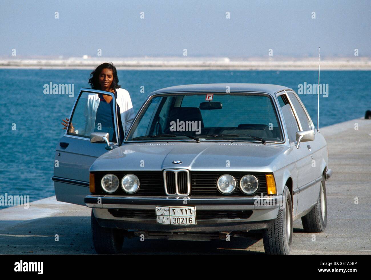 BMW Motor car Dubai Creek Dubai Émirats Arabes Unis dans les années 1980 Banque D'Images