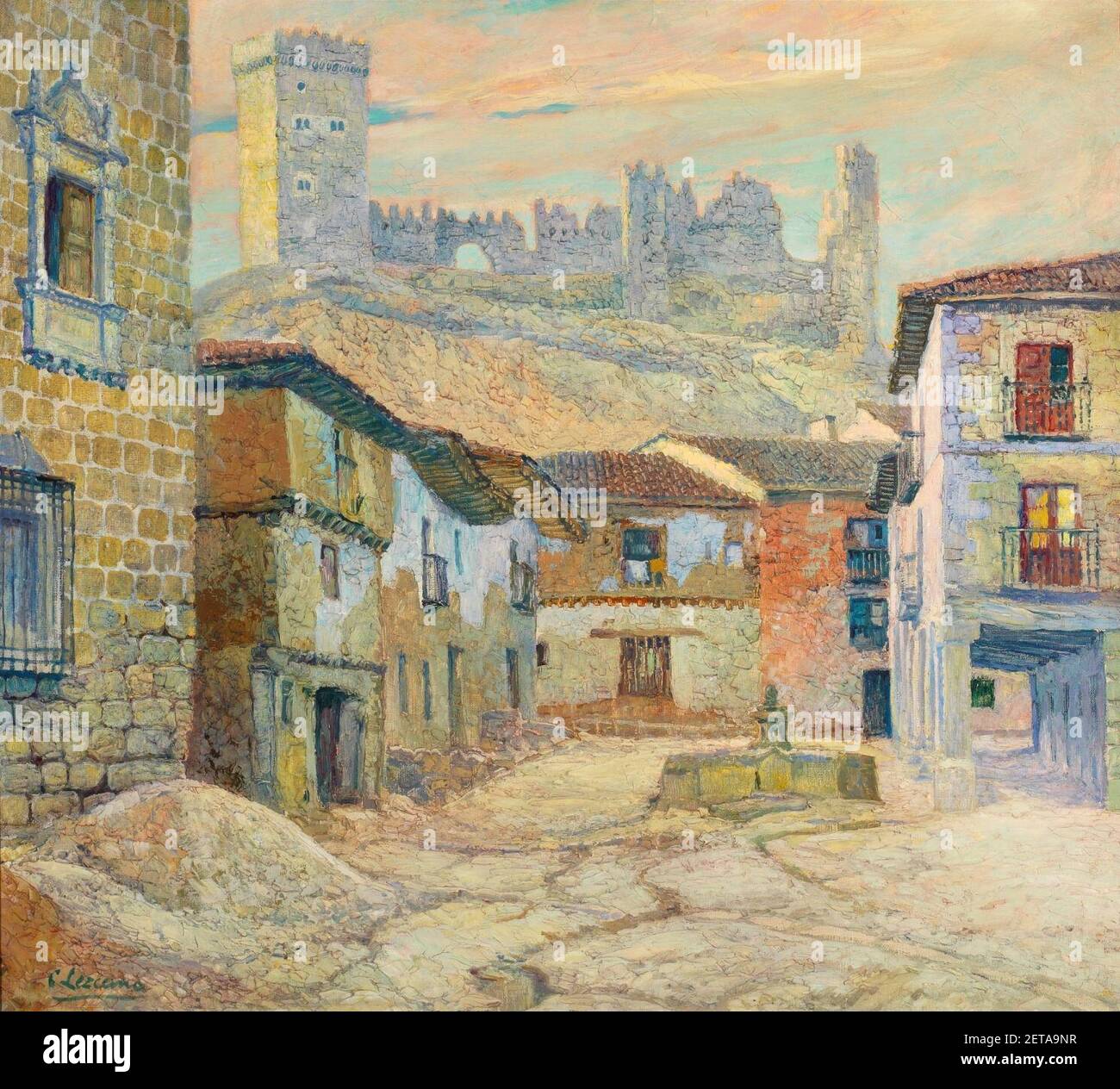 Peñaranda de Duero, de Carlos María de Lezcano Fernández Banque D'Images