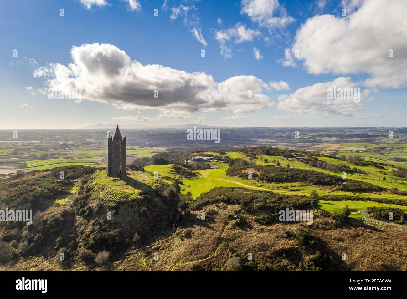 Scrabo Tower près de Newtownards en Irlande du Nord Banque D'Images