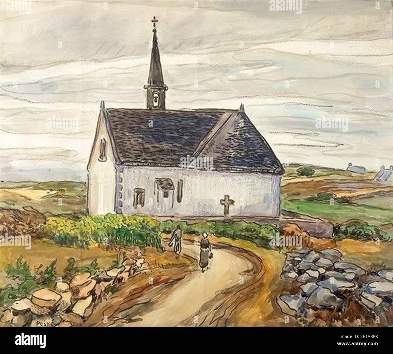 Église de Peske. Banque D'Images
