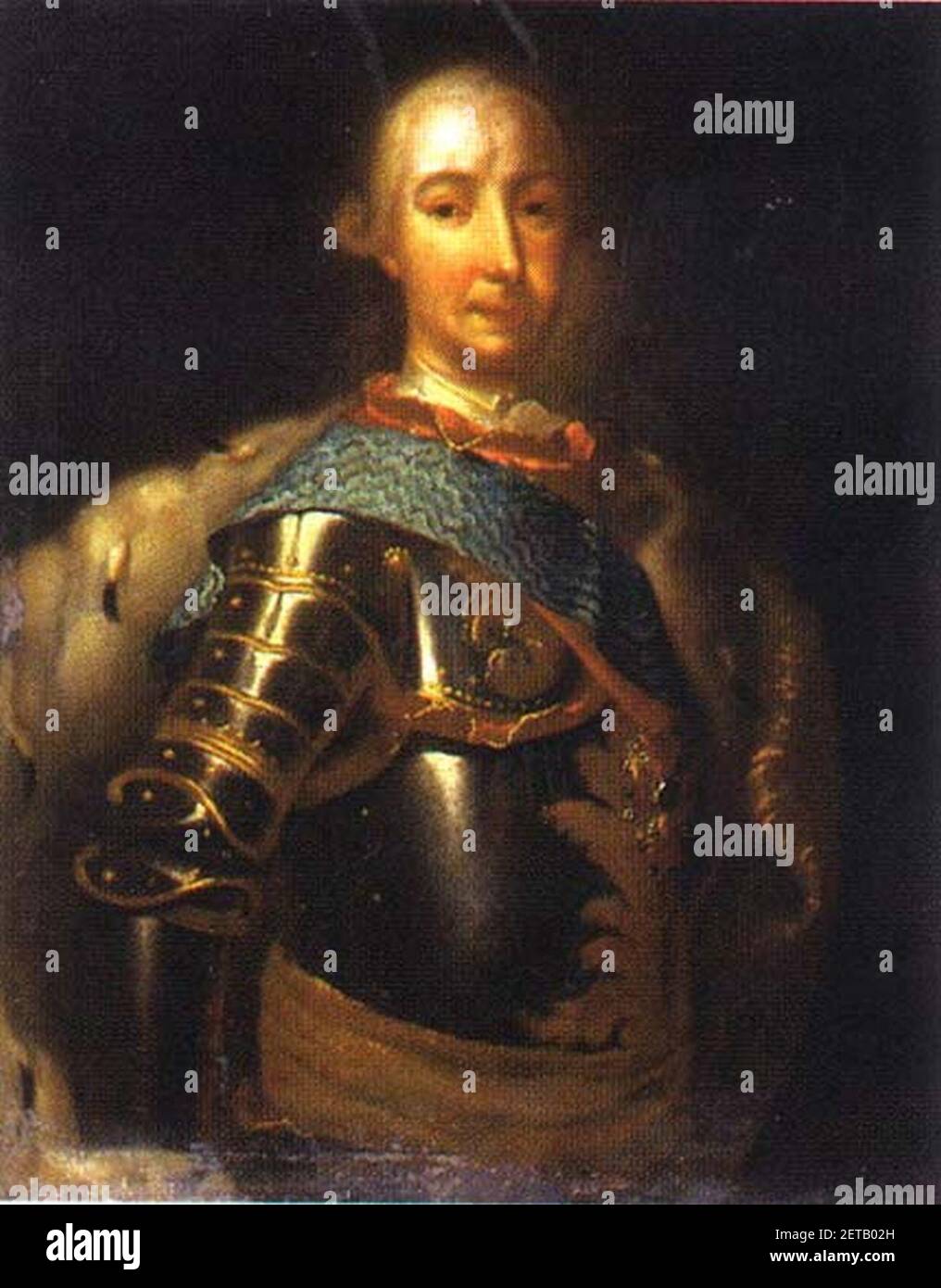 Peter III par V. G. Akhlopkov (1750, Banque D'Images