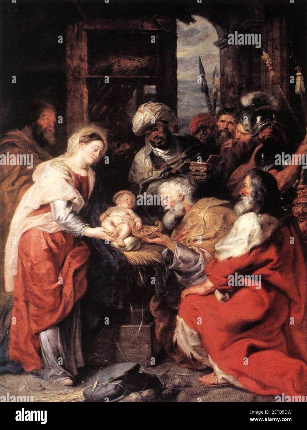 Peter Paul Rubens - Adoration des Mages Banque D'Images