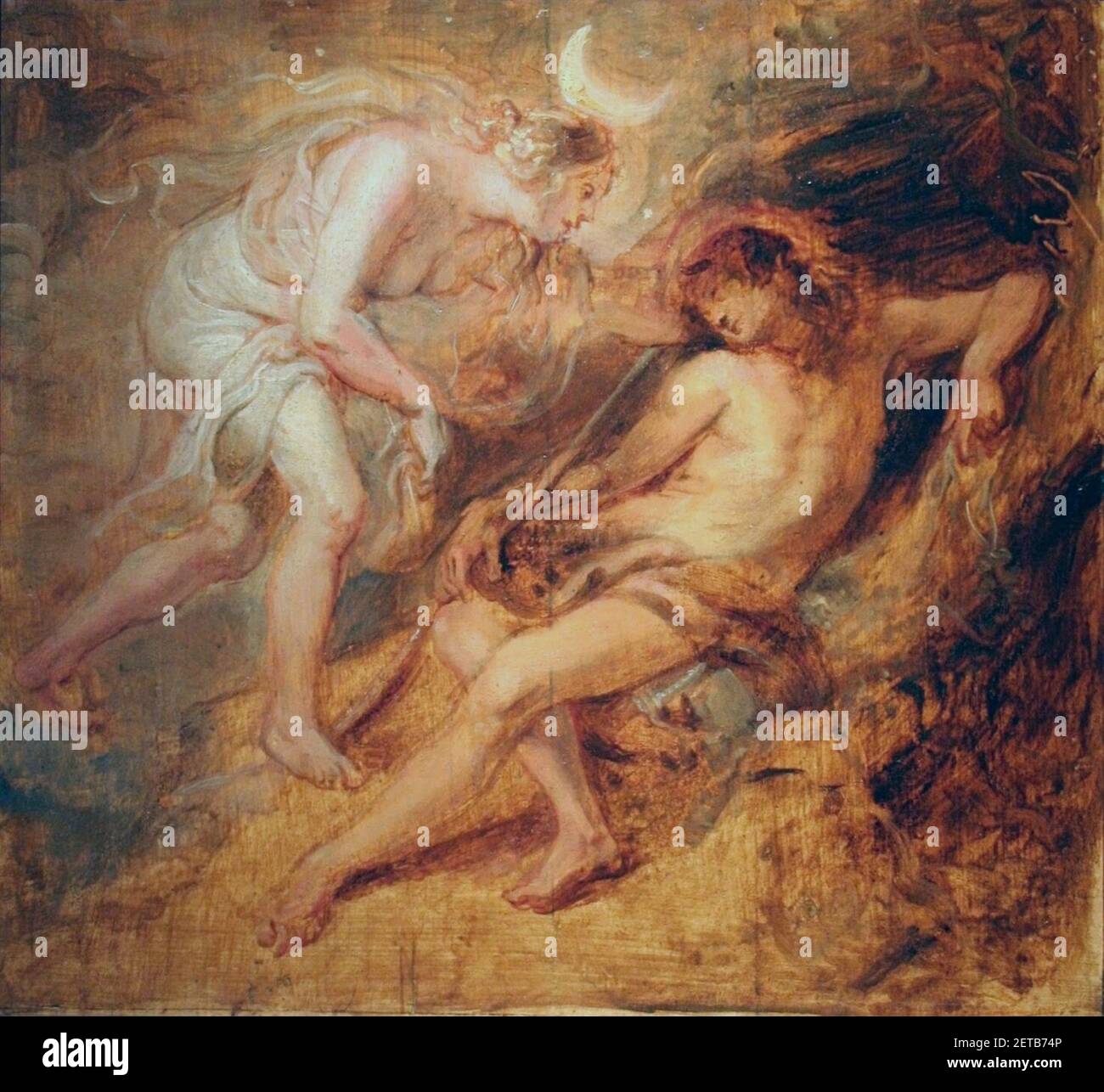 Peter Paul Rubens - Diane et Endymion. Banque D'Images