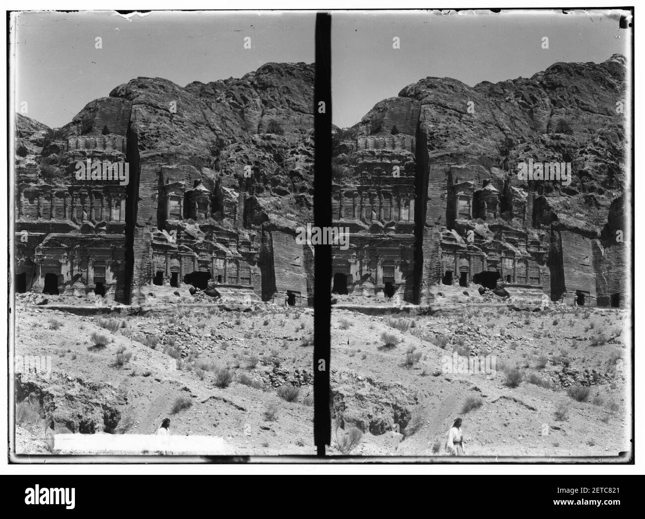 Petra en Transjordanie. Tombeau Corinthien Banque D'Images