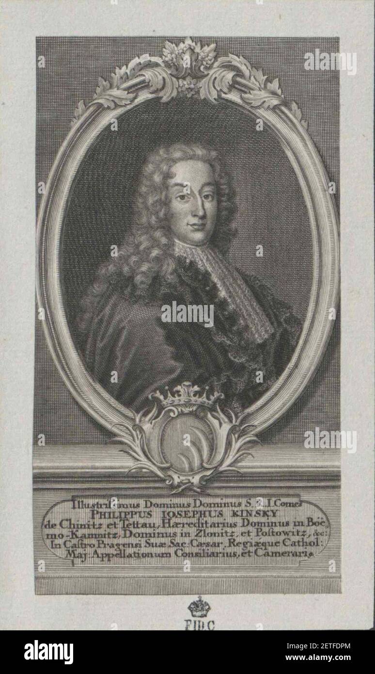 Philipp Joseph von Kinsky. Banque D'Images