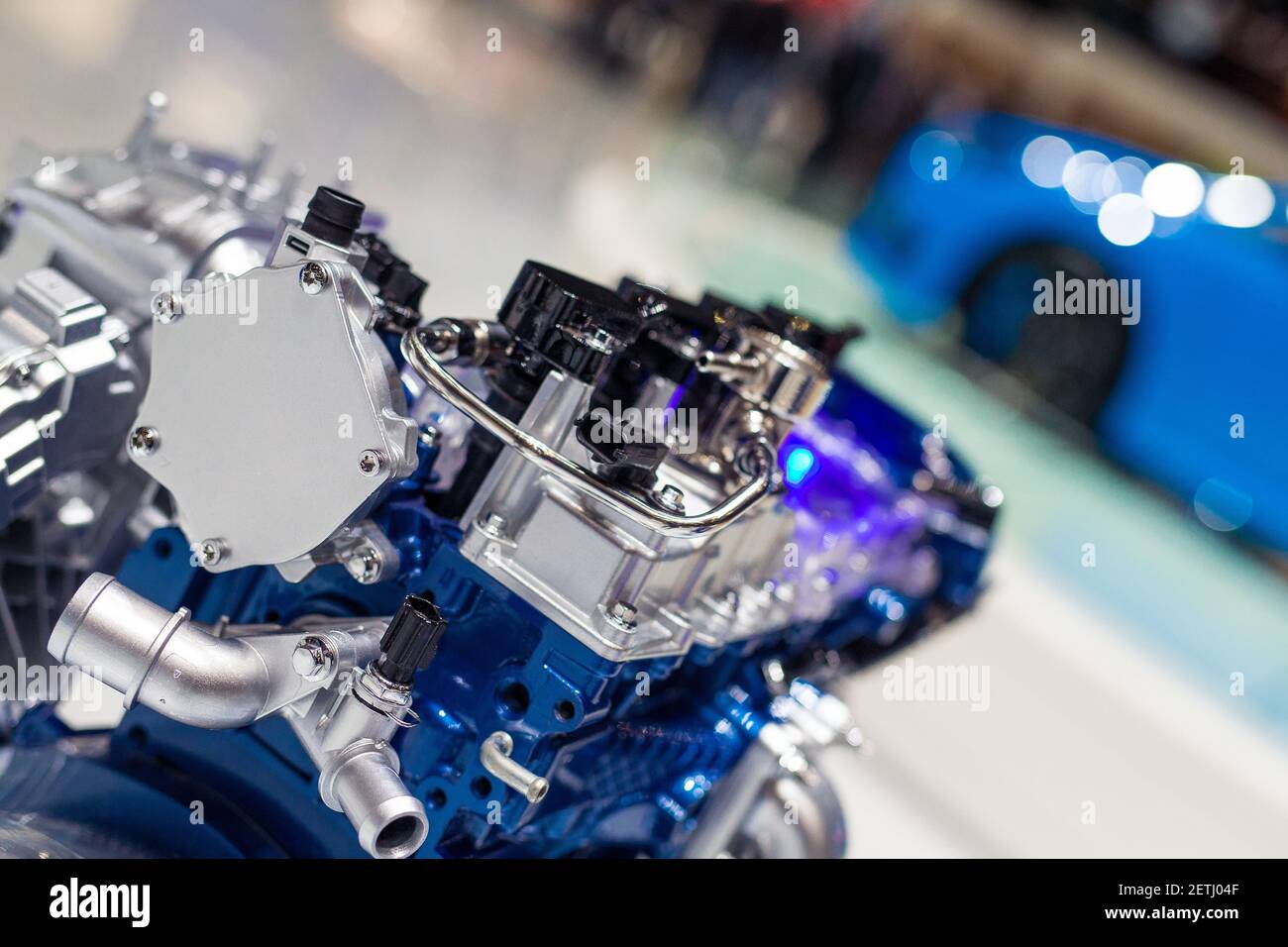 Ford ENGINE au salon de l'automobile de Genève, Suisse, CH, le 7 mars 2017. (Photo de Saso Domijan) *** Veuillez utiliser le crédit du champ de crédit *** Banque D'Images