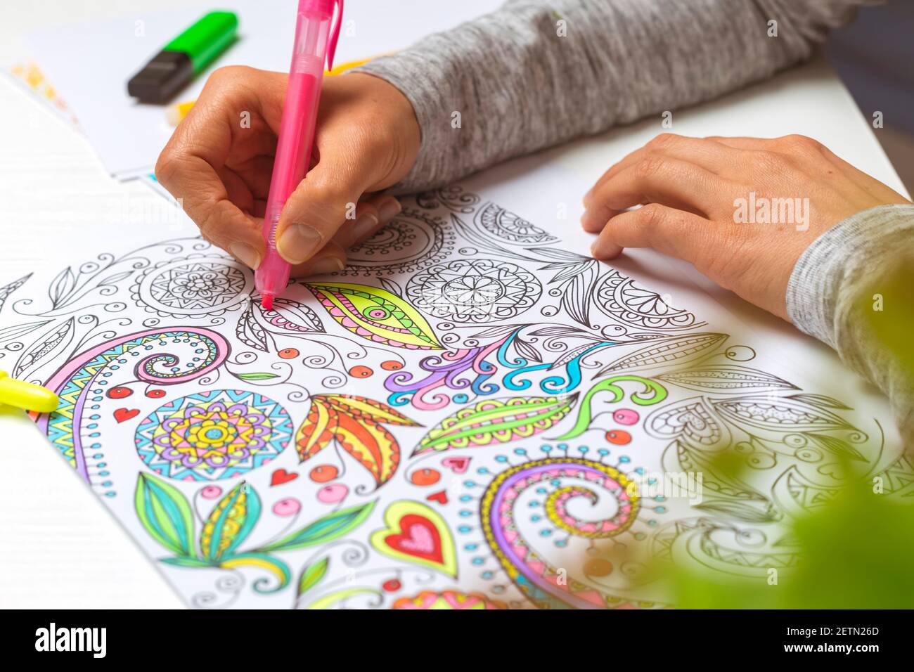 Livre de coloriage adultes Banque de photographies et d’images à haute
