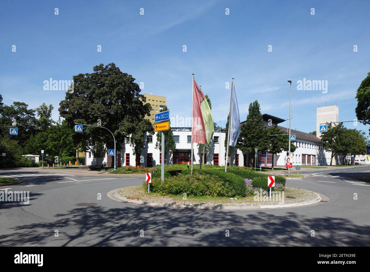 Rond-point, Delmenhorst, Basse-Saxe, Allemagne, Europe Banque D'Images