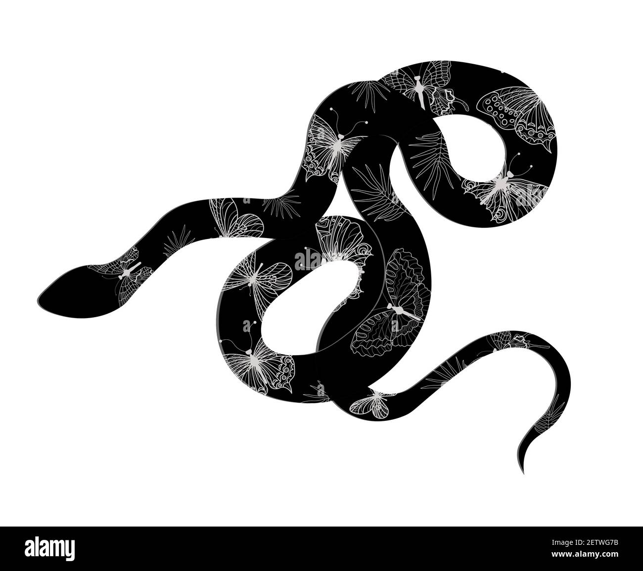 Serpent whiplash ou serpent whiplash occidental Hierophis viridiflavus sur un panneau blanc. Fond. Gênes. Ligurie. Italie. Illustration de Vecteur