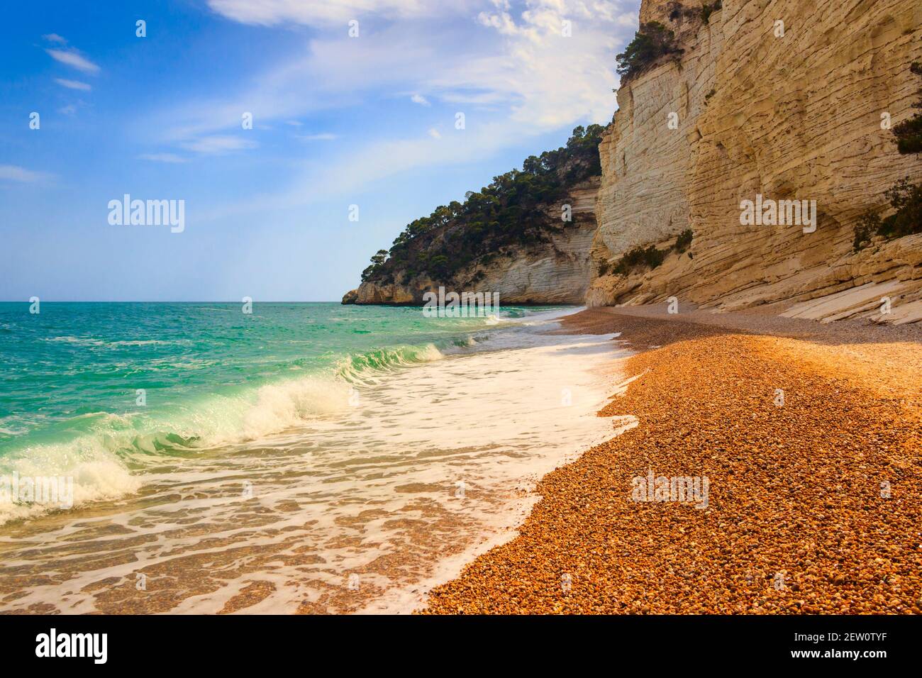 La plus belle plage d'Italie la baie de Zagare (ou la baie de Mergoli