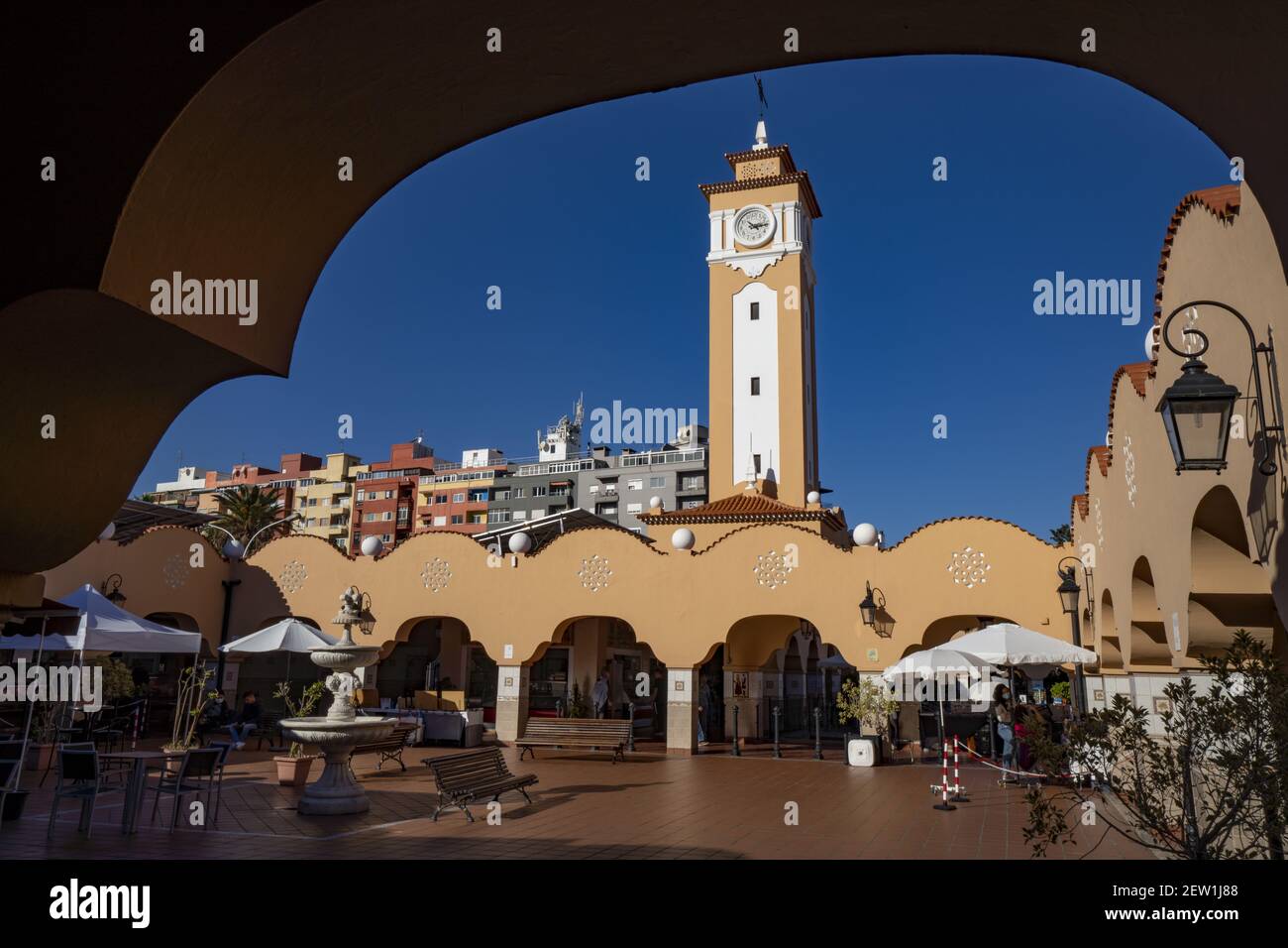 Espagne, îles Canaries, île de Ténérife, Santa Cruz de Ténérife, le marché Banque D'Images