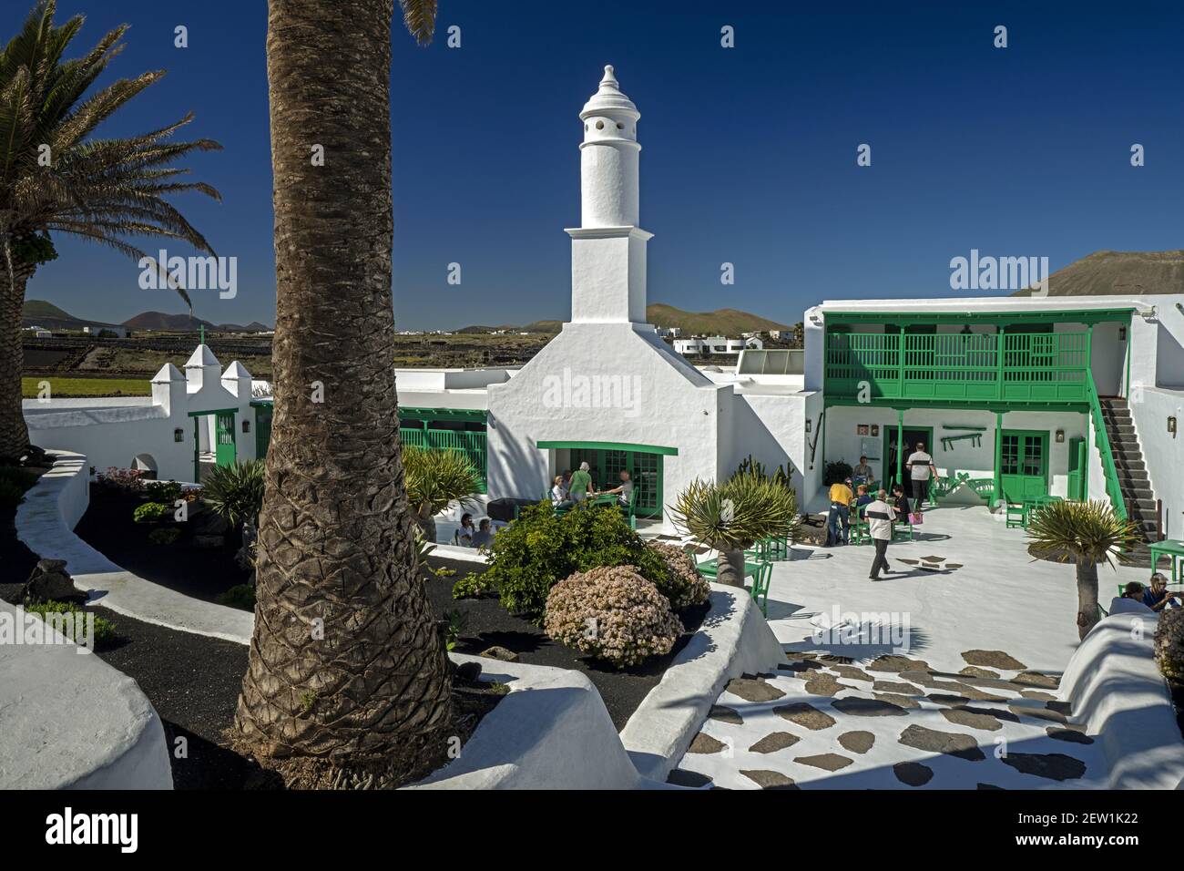 Espagne, îles Canaries, île de Lanzarote, Mozaga, le monument et musée Paesants construit par Cesar Manrique Banque D'Images