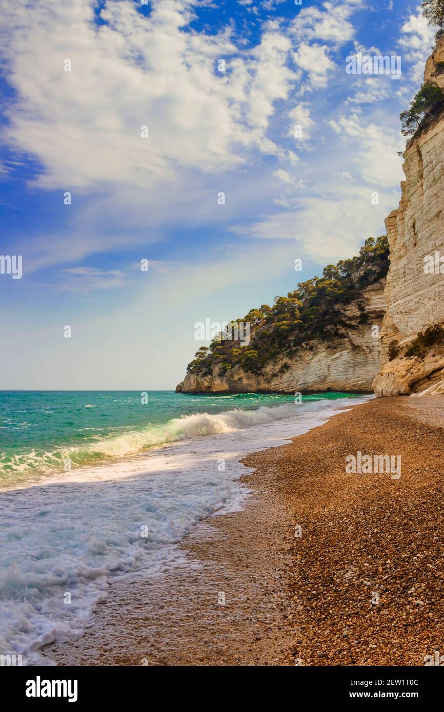 La plus belle plage d'Italie la baie de Zagare (ou la baie de Mergoli