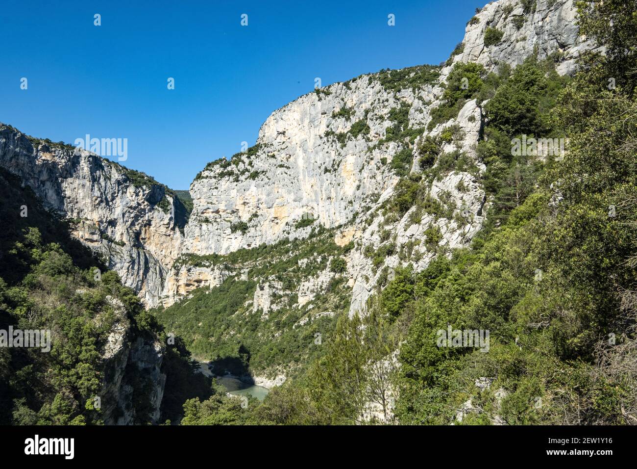 France, Var, Parc naturel régional du Verdon, Gorges du Verdon, sentier de randonnée Martel Banque D'Images