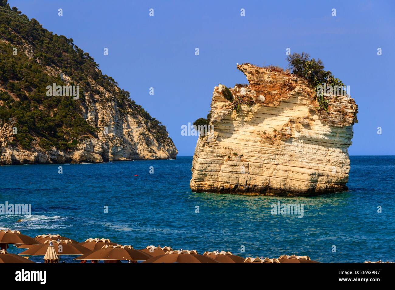 La plus belle plage d'Italie la baie de Zagare (ou la baie de Mergoli