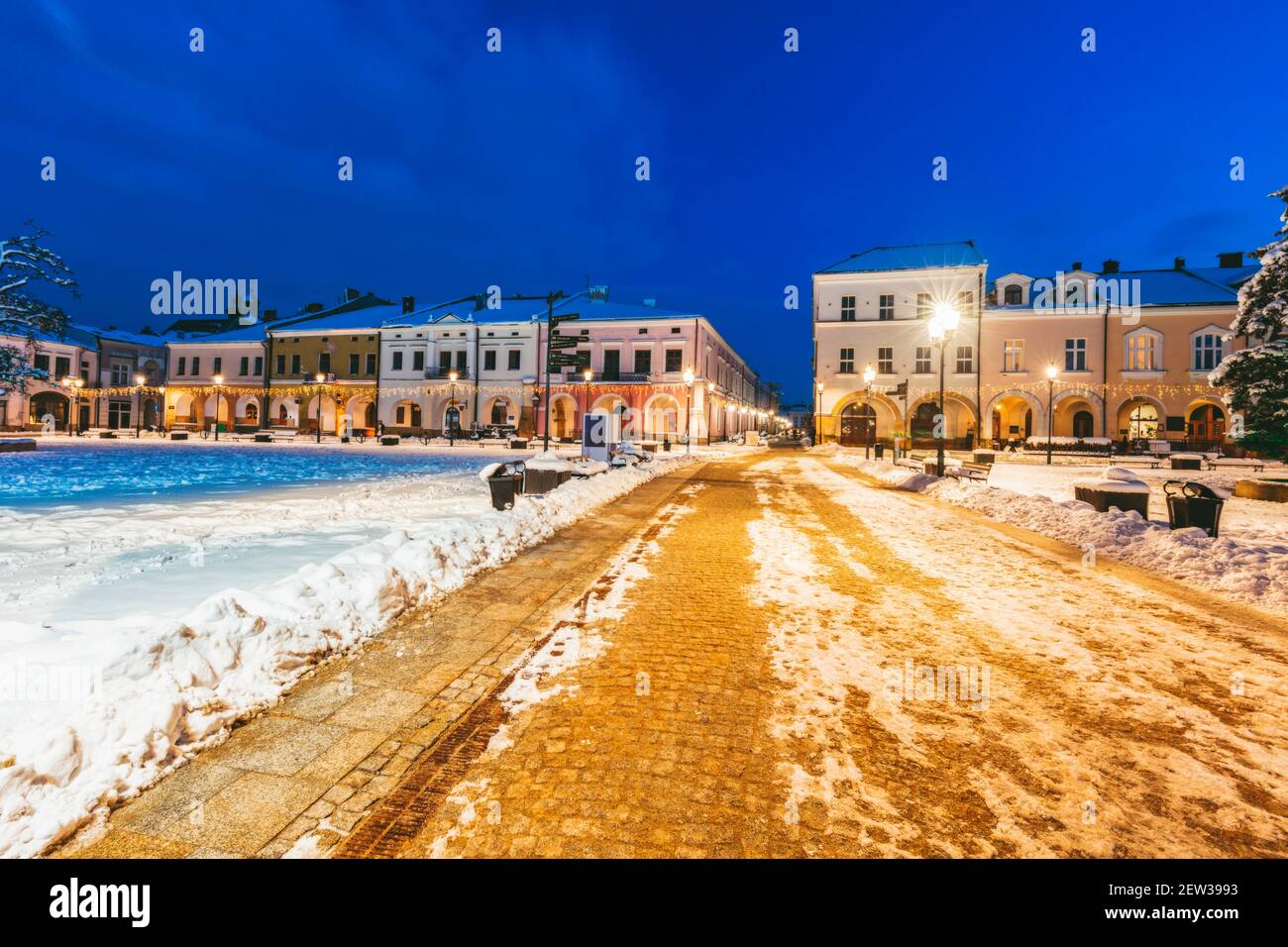 Vieille ville de Krosno. Rzeszow, Subcarpathia, Pologne Banque D'Images
