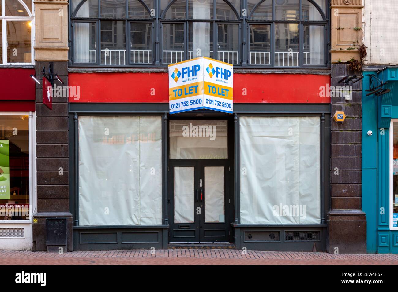 Vente au détail fermée, Royaume-Uni 2021 Banque D'Images