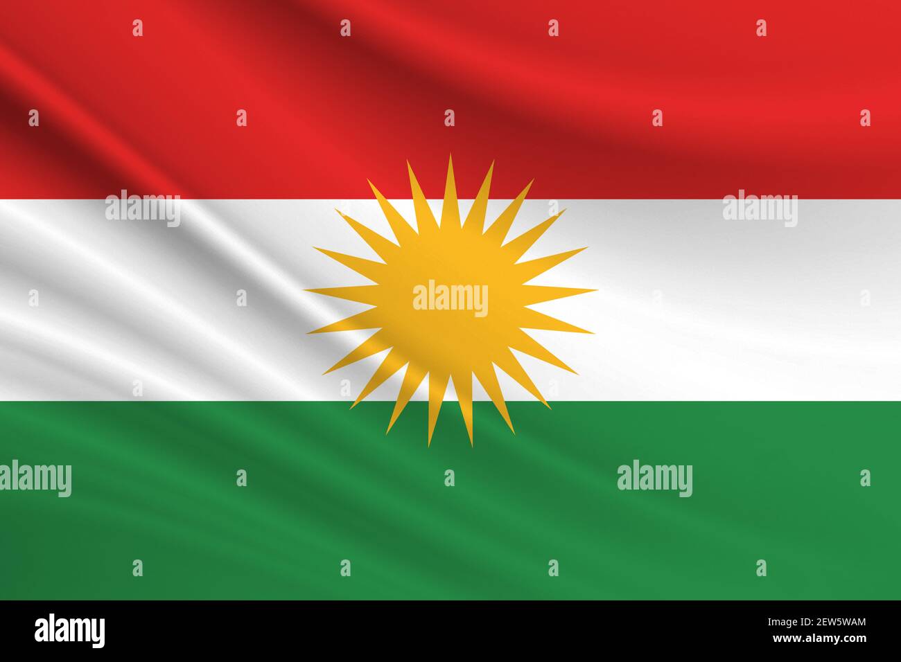 Kurdistan Hissflagge kurde drapeaux drapeaux 60x90cm