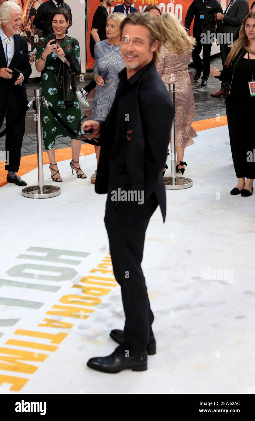 30 juillet 2019 - Londres, Angleterre, Royaume-Uni - une fois à Hollywood Royaume-Uni Premiere photo shows: Brad Pitt Banque D'Images