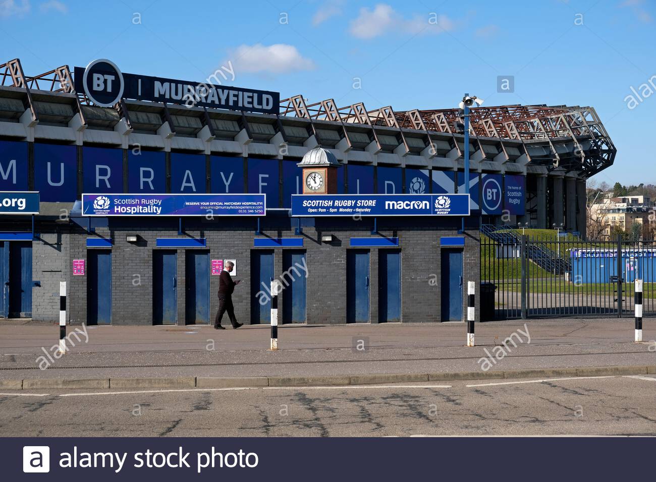 Stade de rugby BT Murrayfield, Édimbourg, Écosse Banque D'Images