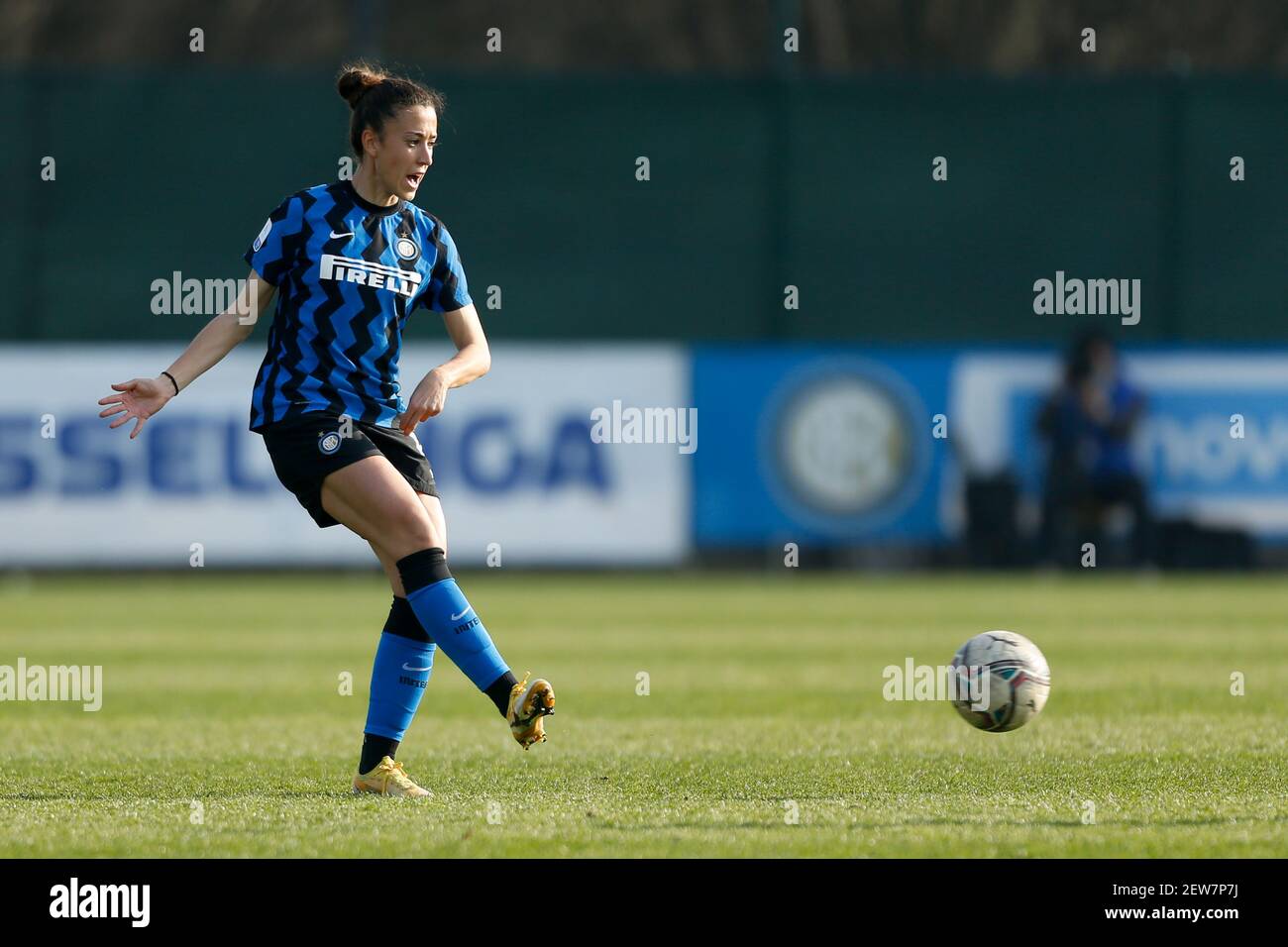 Martina Brustia (FC Internazionale) pendant FC Internazionale contre Hellas Verona Women, Italian football Serie - photo .LiveMedia/Francesco Scaccianoce Banque D'Images