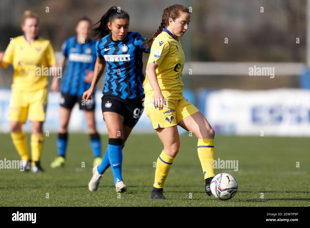 Madison Sarah Solow (Hellas Verona Women) pendant FC Internazionale contre Hellas Verona Women, football italien - photo .LiveMedia/Francesco Scaccianoce Banque D'Images