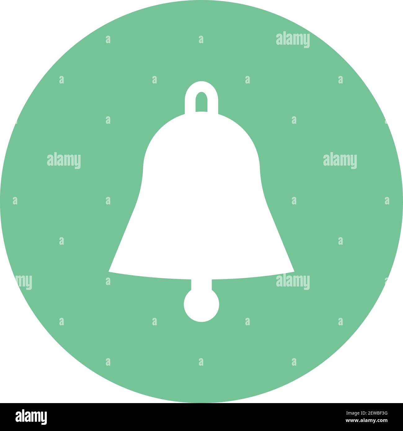 Sonnerie de notification, illustration, vecteur sur fond blanc. Illustration de Vecteur