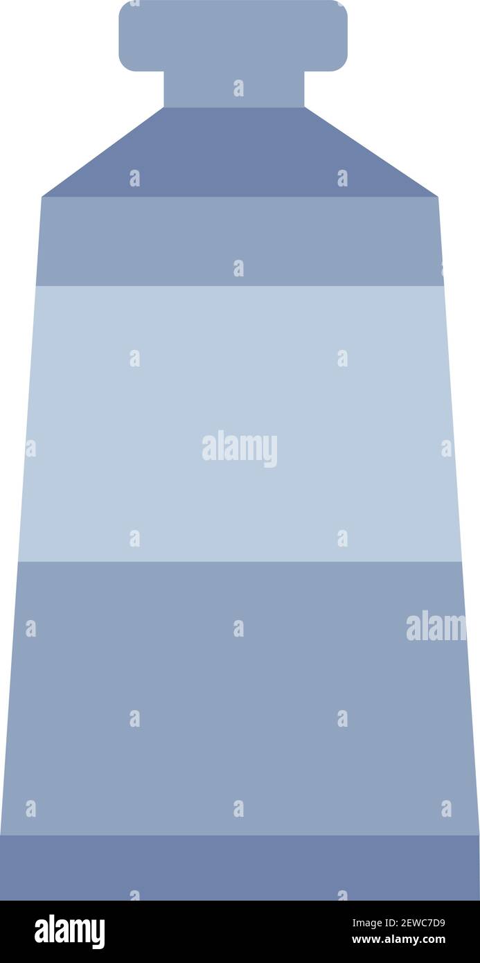 Tube de peinture bleu, illustration, vecteur sur fond blanc. Illustration de Vecteur