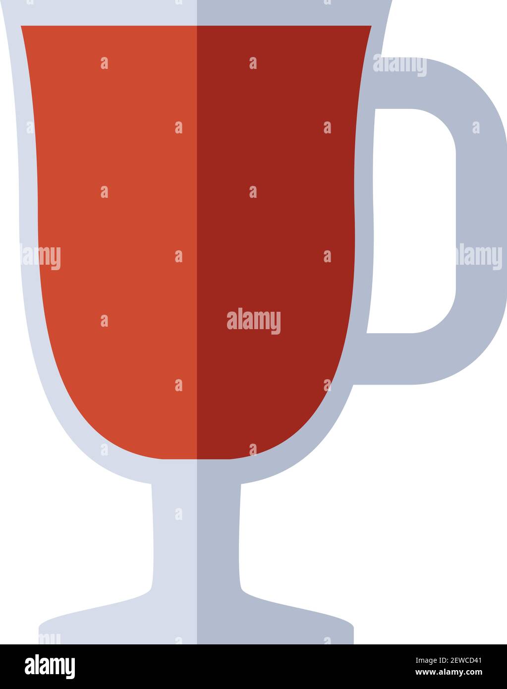 Vin chaud, illustration, vecteur sur fond blanc. Illustration de Vecteur