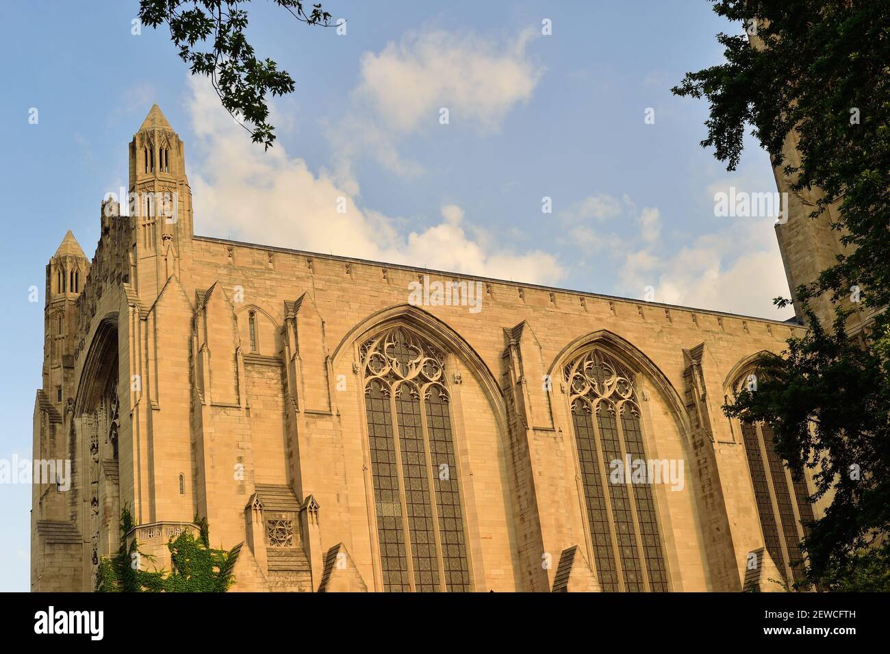 Chicago, Illinois, États-Unis. Rockefeller Memorial Chapel sur le campus de l'Université de Chicago. Banque D'Images