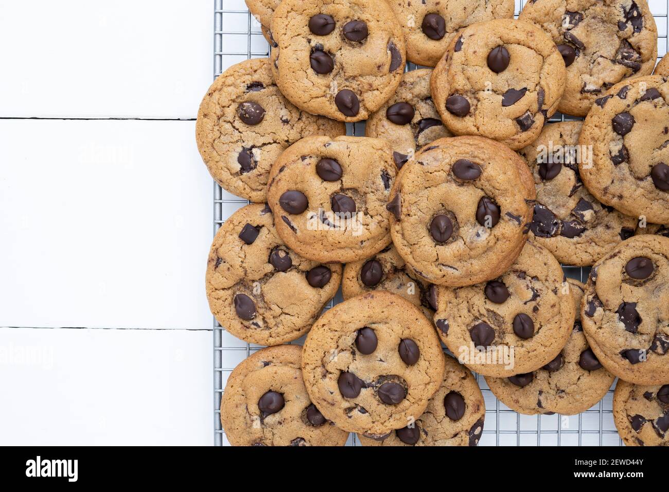 Cookies aux pépites de chocolat maison Banque D'Images