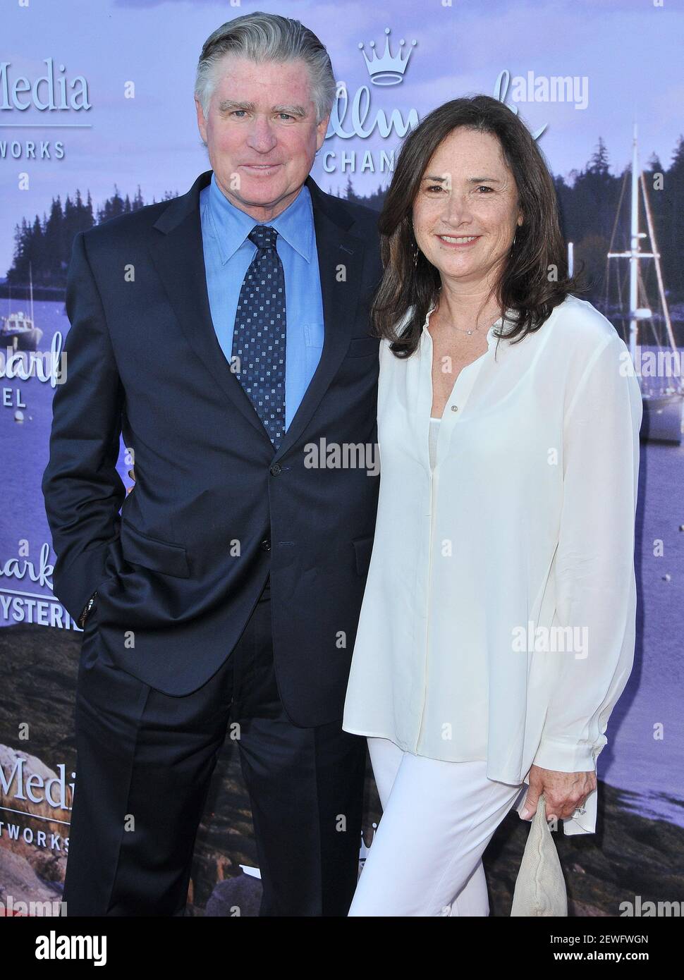 (G-D) Treat Williams and PAM Van Sant arrive à Hallmark Channel et Hallmark Movies & Mystères été 2016 tournée de presse de TCA tenue dans une résidence privée à Beverly Hills, CA, le mercredi 27 juillet 2016. Banque D'Images