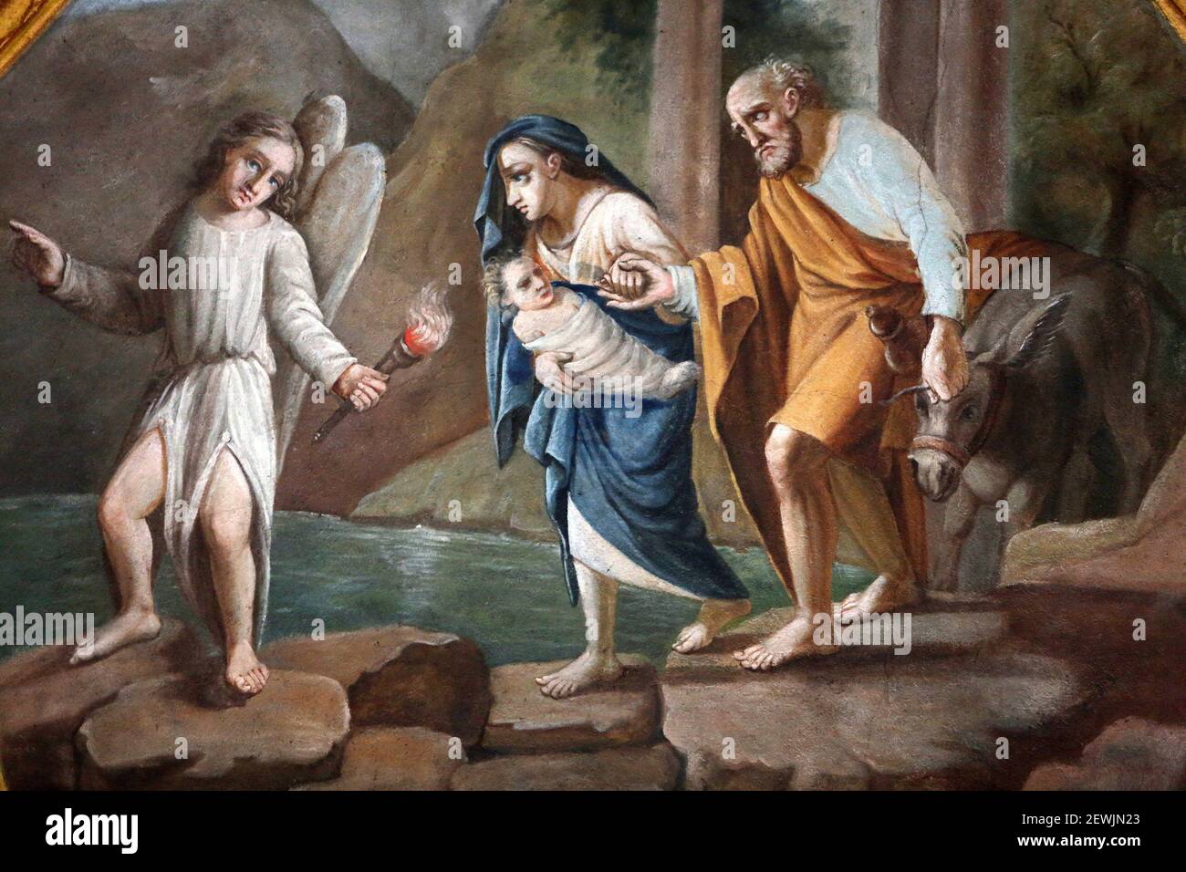 Le Vol En Egypte Avec La Vierge Marie Joseph Le Bebe Jesus Christ Et L Ange Du Seigneur Casimir Vicario 1803 1847 Peinture Saint Photo Stock Alamy Le Vol En Egypte Avec La Vierge Marie Joseph Le Bebe Jesus Christ Et L Ange Du Seigneur Casimir Vicario 1803 1847 Peinture Saint Photo Stock Alamy