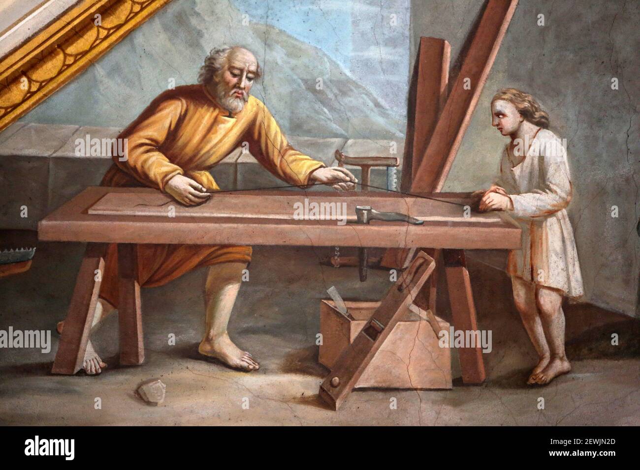 Jesus the carpenter Banque de photographies et d’images à haute