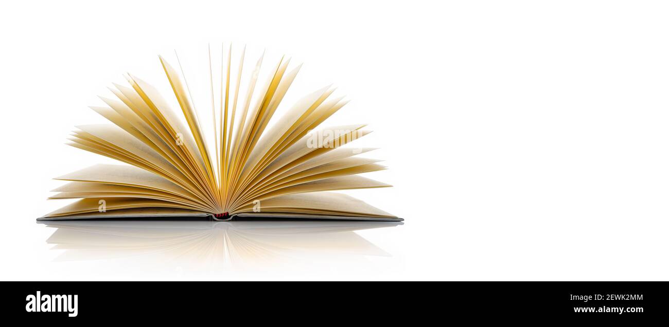 fermer un livre ouvert avec un espace de copie Banque D'Images