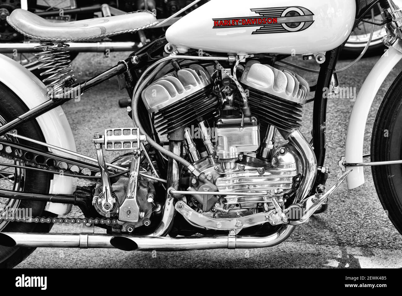 Harley davidson wlc flathead motorcycle Banque de photographies et d ...