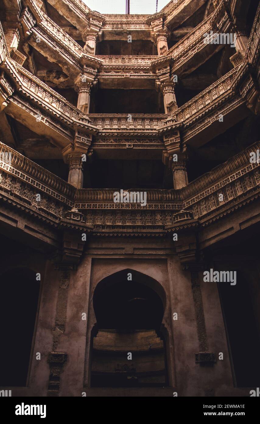 Adalaj Stepwell Ahmedabad Banque D'Images