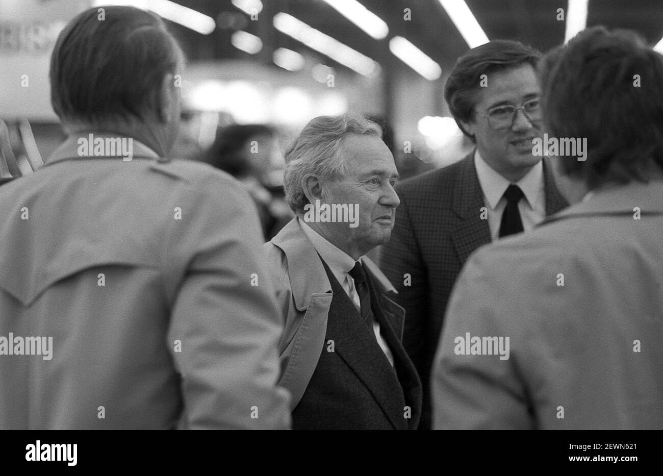 Dr Ferdinand (Ferry) Porsche au salon de l'auto de Paris 1984 Banque D'Images