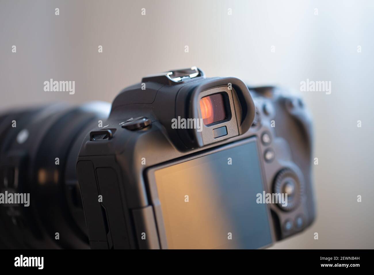 Fait partie d'un appareil photo numérique professionnel. Viseur photo macro  et écran de l'appareil photo Photo Stock - Alamy