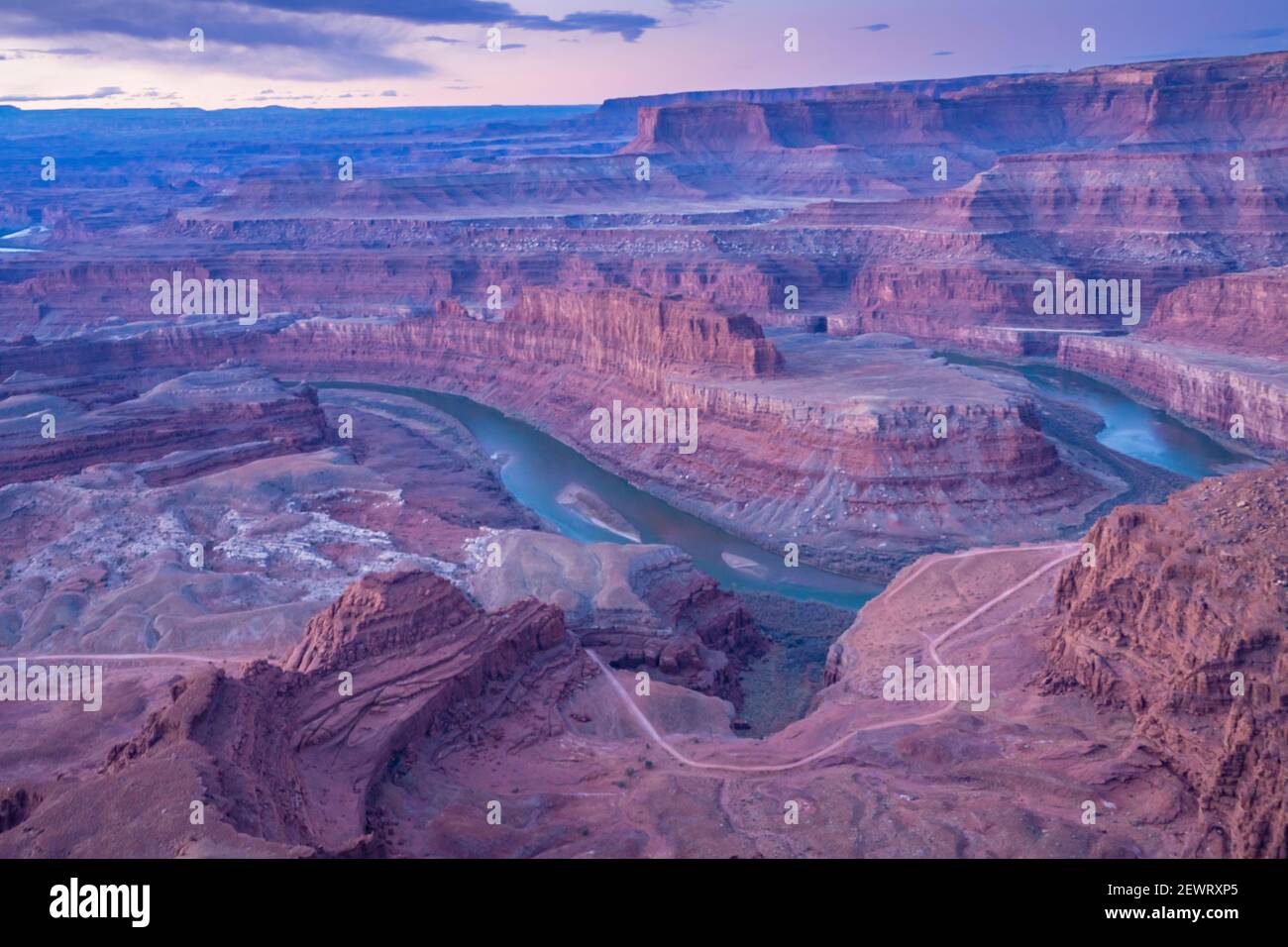 Vue sur le Canyon depuis le parc national Dead Horse point, Utah, États-Unis d'Amérique, Amérique du Nord Banque D'Images