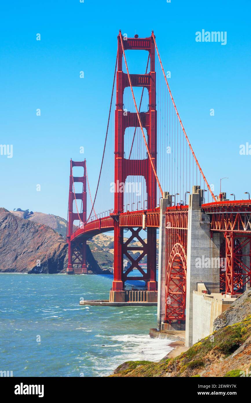 Vue sur le Golden Gate Bridge, San Francisco, Californie, États-Unis d'Amérique, Amérique du Nord Banque D'Images