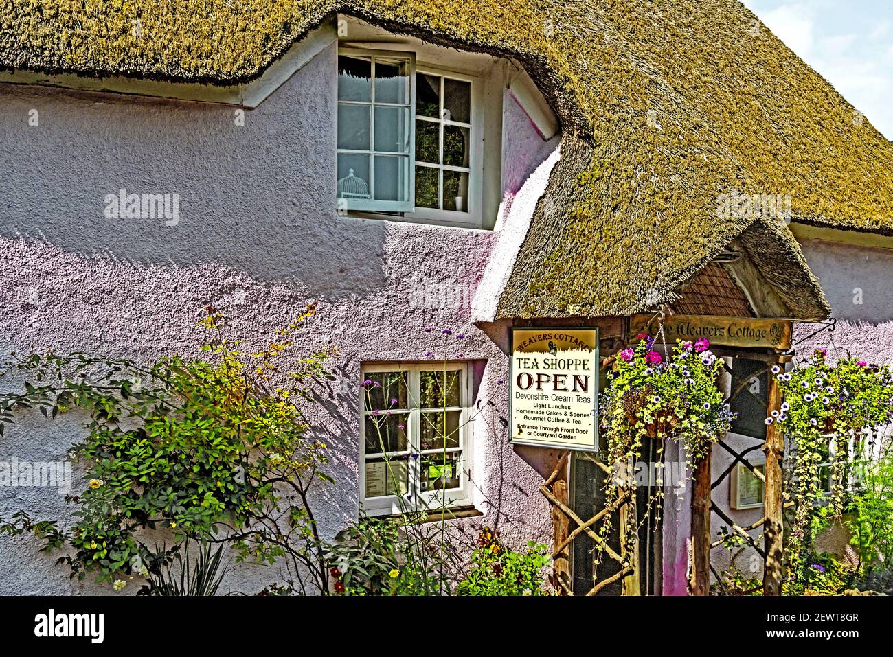 Maison à Cockington, Devon Banque D'Images