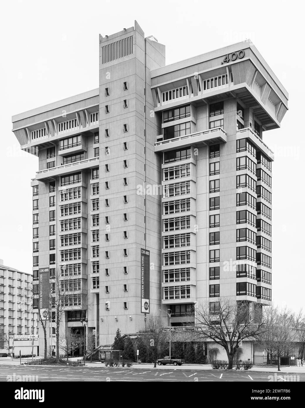 Bâtiment de lait pour animaux conçu par A.L. Aydelott Banque D'Images